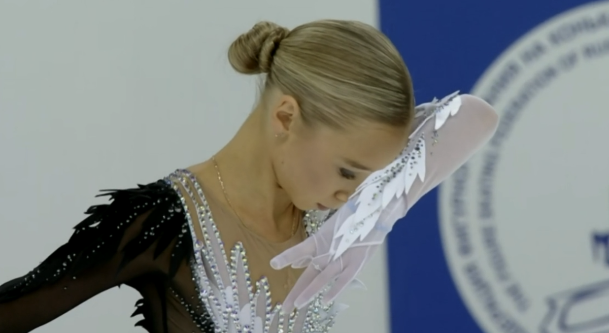 Вероника Жилина. Короткая программа. Источник фото: официальный сайт Первого канала.