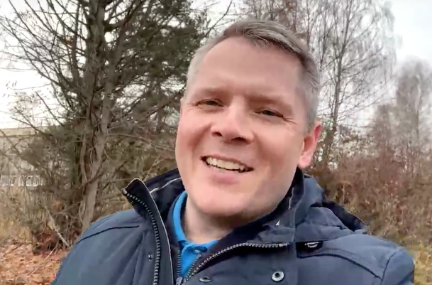 Олег Блинов. Кадр из нашей беседы