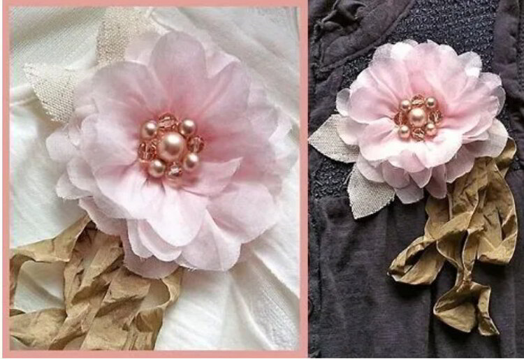 Как сделать розу из ткани своими руками для декора одежды
