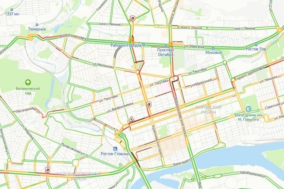     Водители должны быть предельно внимательными и осторожными в непогоду. Фото: сервис «Яндекс. Карты»