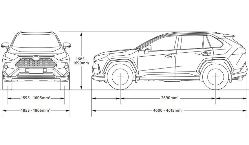 Площадь рав. Toyota rav4 габариты. Тойота рав 4 2002 года габариты. Toyota rav4 ширина с зеркалами. Рав 4 габариты.