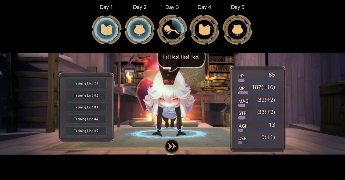 Тренируем свою ведьмочку...