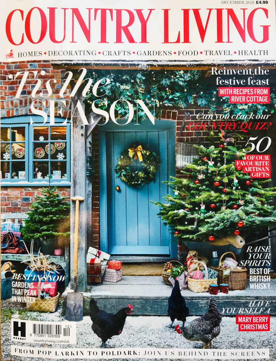 В воздухе стоит запах Рождества и Нового года. Фотография обложки журнала «Деревенская жизнь». 