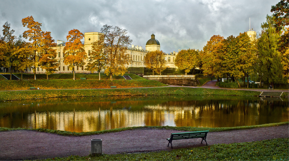 Парк в гатчине фото