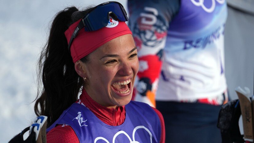     Олимпийская чемпионка в эстафетной гонке Вероника Степанова РИА Новости Павел Бедняков