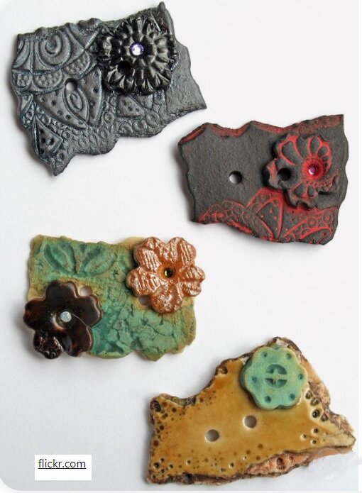 Большая подборка идей . Творим пуговицами. | Я арт квилтер | Дзен