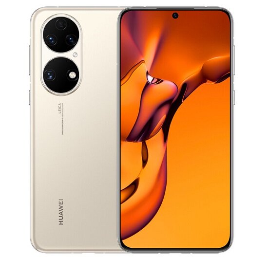 Huawei P50E в золотой расцветке