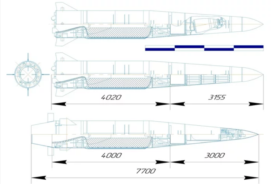 Схема ракеты кинжал