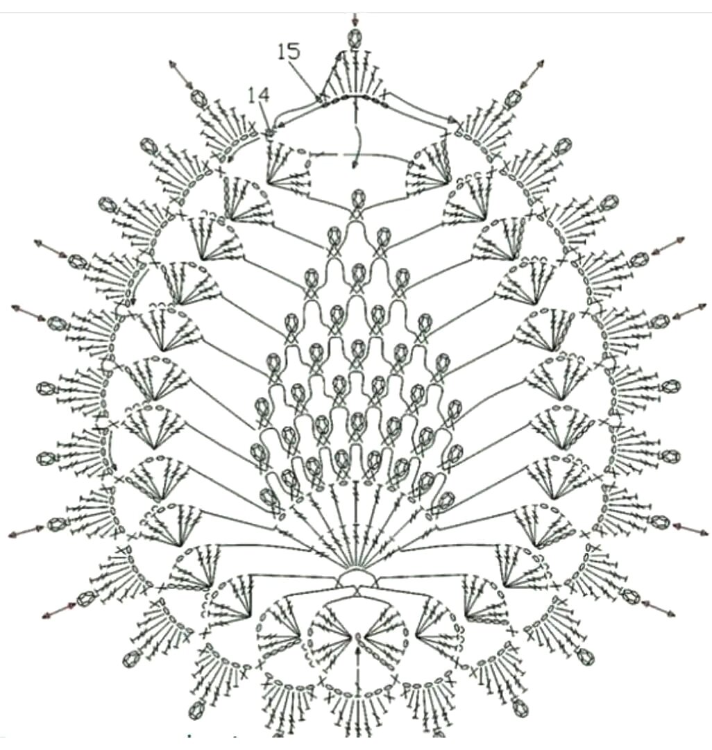 вязание крючком схемы для интерьера