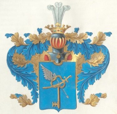 Герб рода Толстых (изображение из "Общего Гербовника дворянских родов Всероссийской Империи")