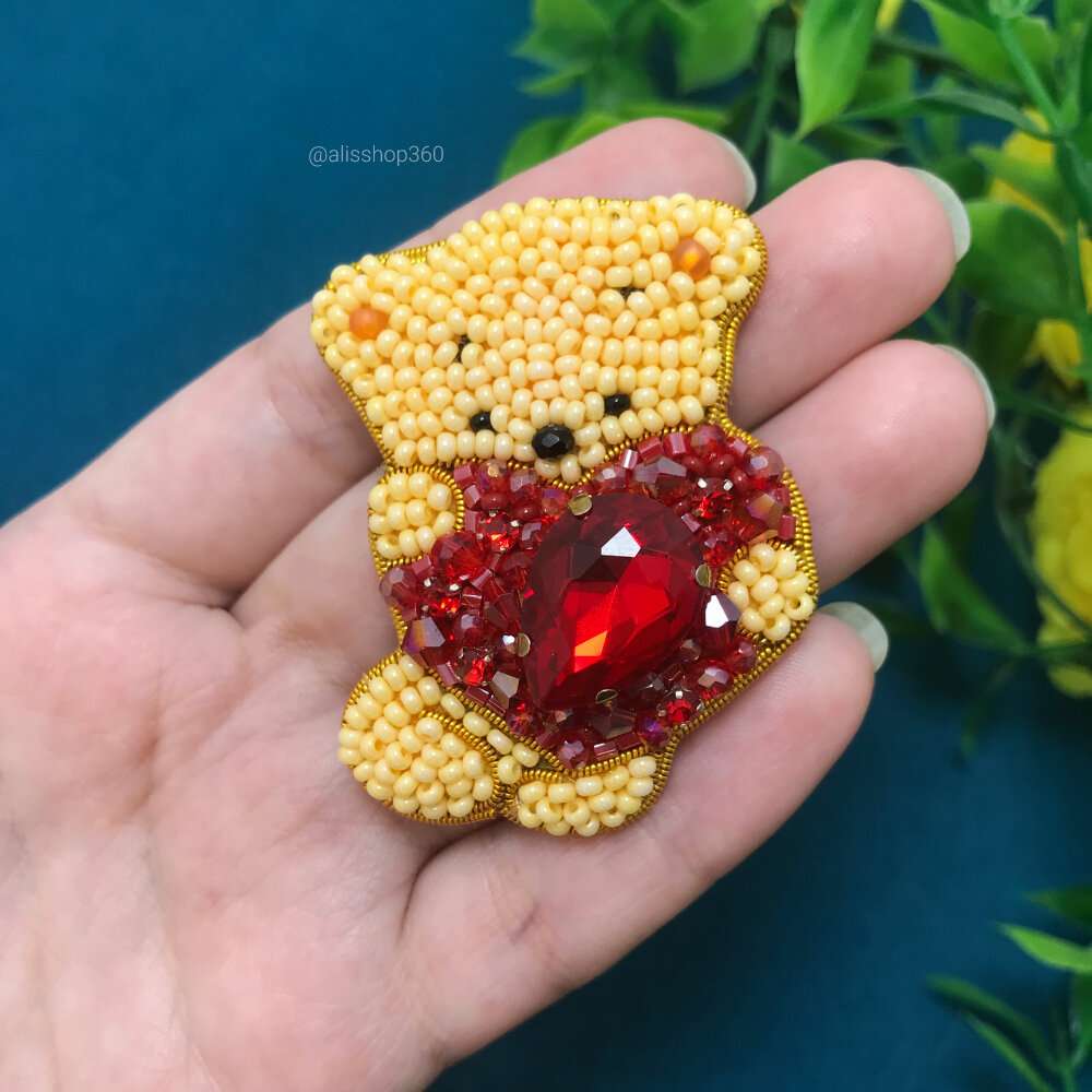 Брошь "Мишка"