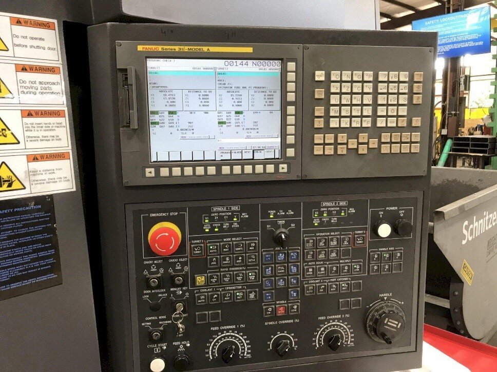 Интерфейс системы Fanuc 31-i (Япония) установленную на токарный обрабатывающий центр (Южная Корея)