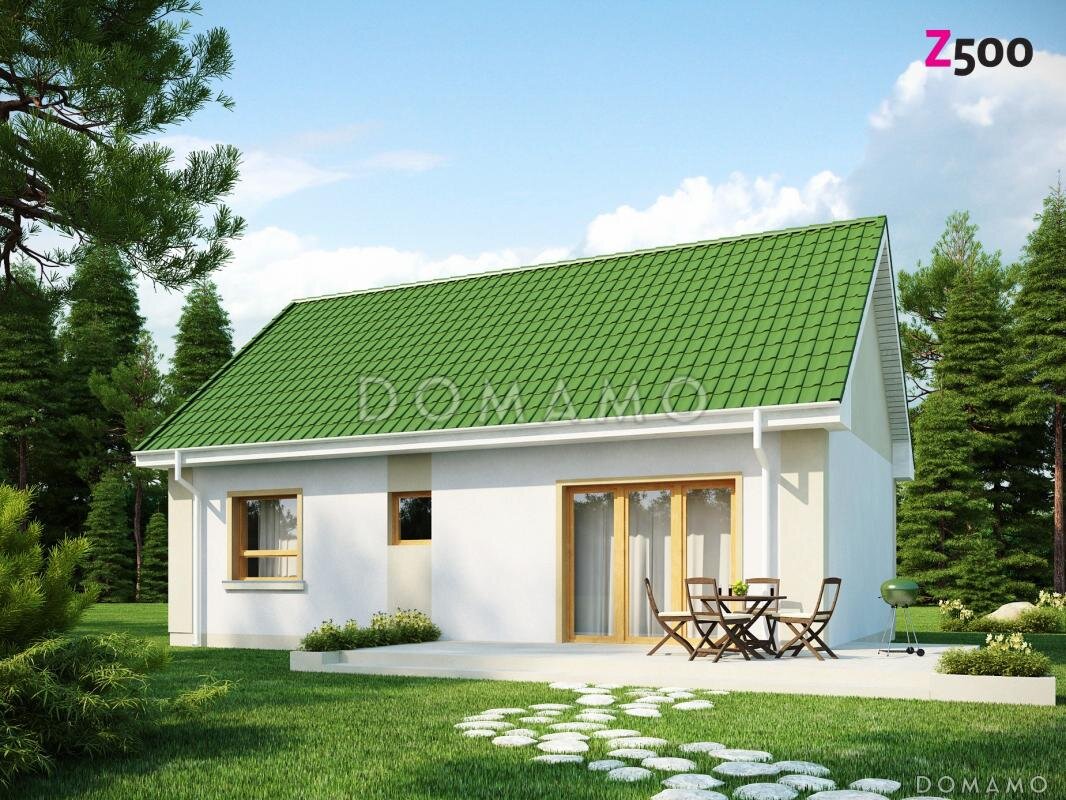 Проект D4658 — вид со стороны террасы 