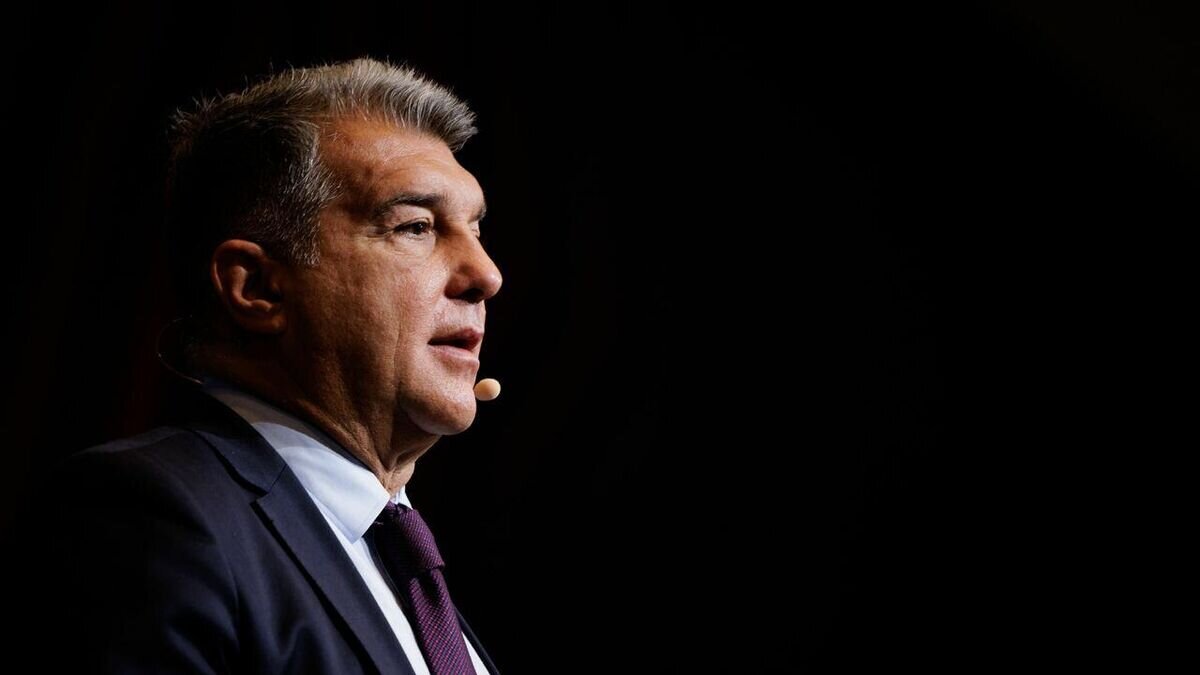    Президент "Барселоны" Жоан Лапорта© официальный твиттер клуба "Барселона"