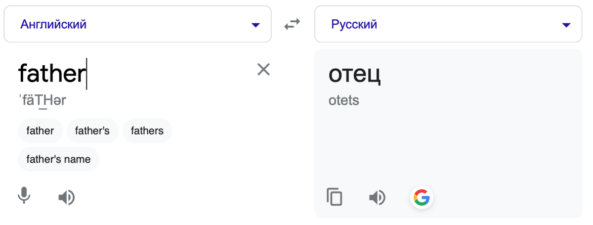 Слово Father в общем и притяжательном падежах, листай галерею, там еще картинка