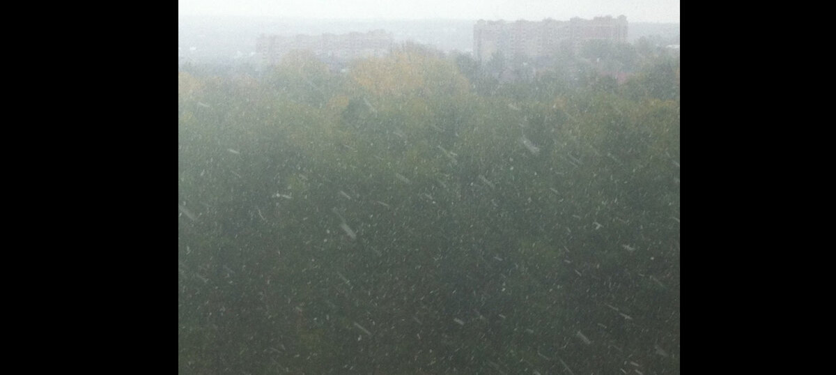 Казань Ноксинский Лес Сентябре Снег 2013