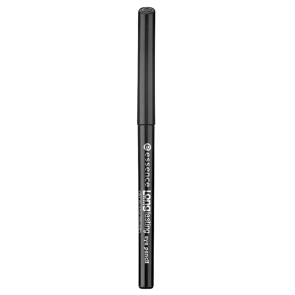 Мягкий карандаш с хорошей стойкостью по невероятной цене - это Long Lasting от Essense! Жирный, но не крошится, его можно наслаивать для получения более яркого цвета. Фиксируется примерно за минуту, до этого времени можно легко поправить и растушевать. Интересно, что одни девушки восхищены его стойкостью, у других он безбожно плывет. Видимо, все дело в методе нанесения - на водной линии он держится плохо, а вот в межресничке и на коротких стрелочках - хорошо. Длинные стрелки рисовать не получится, т.к. все-таки это мягкий карандаш. Кстати, он автоматический, не требует заточки, но кончик быстро теряет остроту.