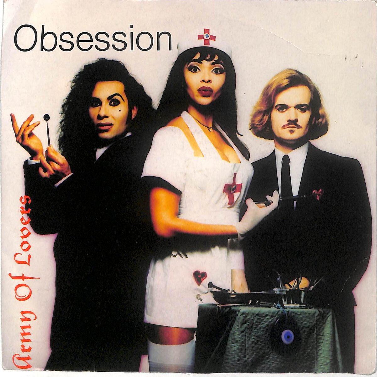 Обложка сингла "Obsession" шведской поп-группы Army of Lovers