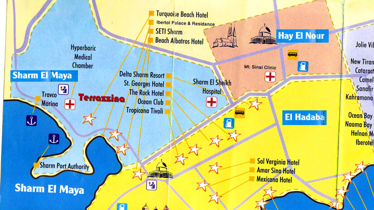 Карта шарм эль шейха маршрут. Бухта Шарм Эль Майя. Шарм Эль Майя на карте. Карта Шарм Эль шейха с бухтами и отелями. Старый город Шарм-Эль-Шейх на карте.