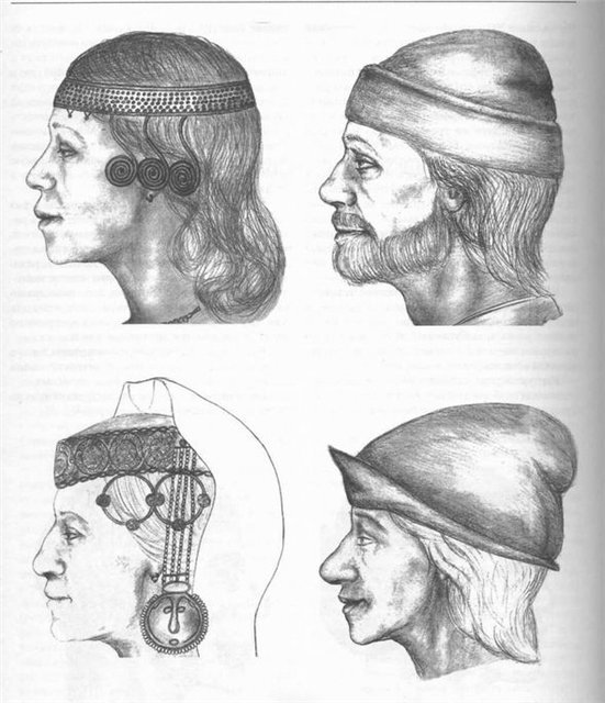 Реконструкция по черепам из Десятинной Церкви, г. Киев, и г. Переяславль-Залесский. Полтавская обл.