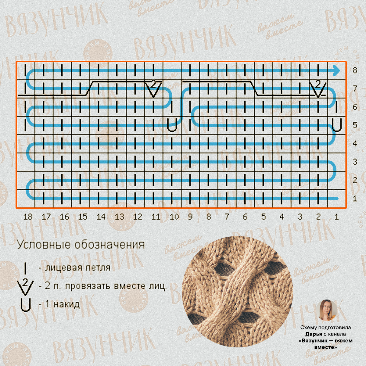 Узор листья от брунелло кучинелли схема