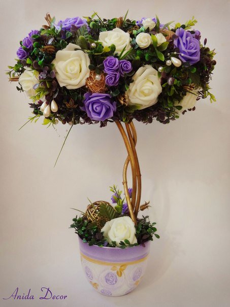 Несколько лет я делала топиарии и прочий хэнд-мейд на продажу