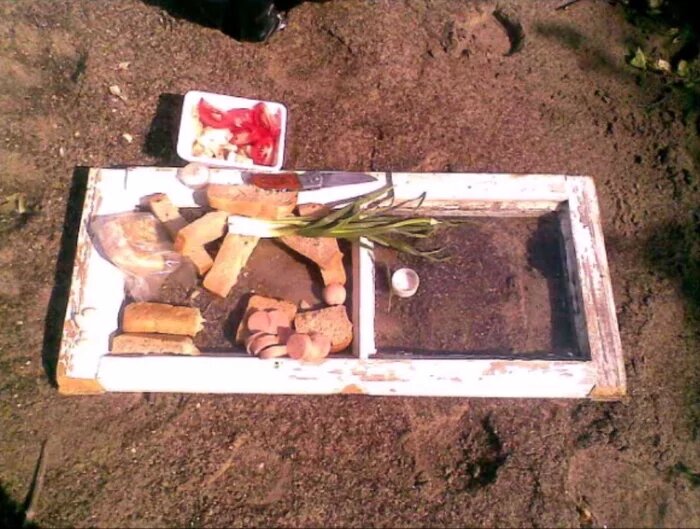 стоячий обед))))