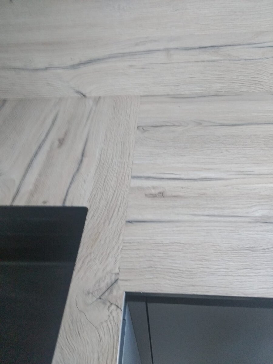 Угловое соединение Еврозапил на HPL компакт пластике 