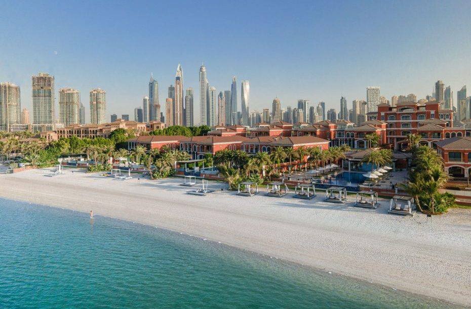 Вид на Дубай. Palm Jumeirah.