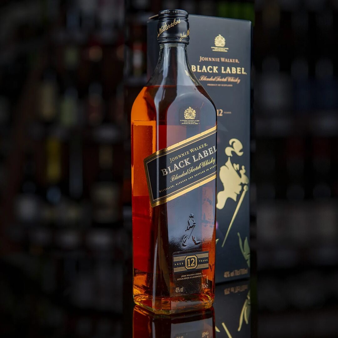 Black Label Scotch. 