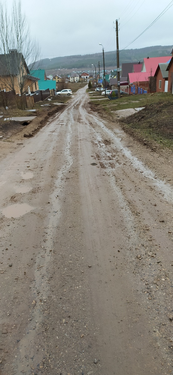 Ручьи на проезжей части. 