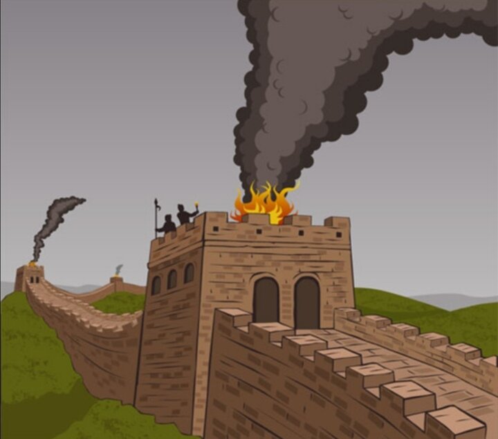 На картине огни победы николай рерих запечатлел сигнальные костры на сторожевых башнях прозванные