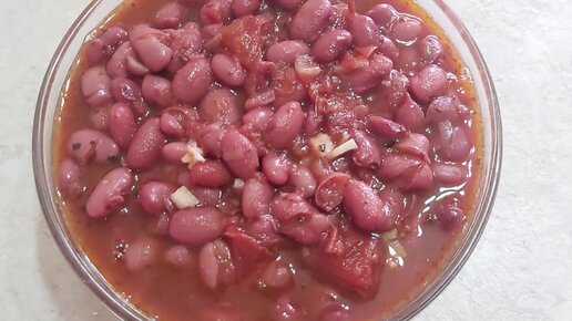 фасоль в казане