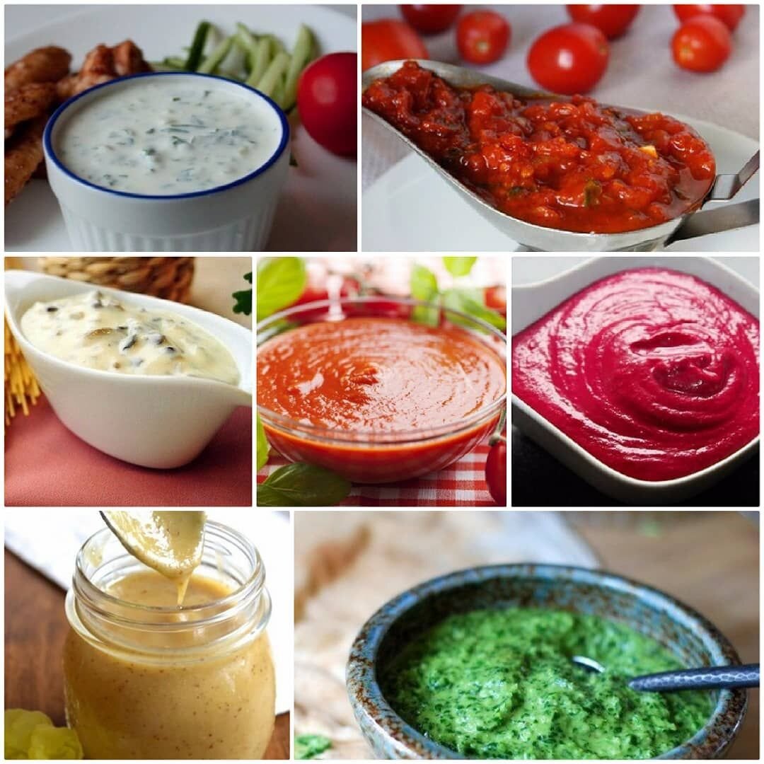 Каждый из представленных соусов по своему особеннен и приятен на вкус. 