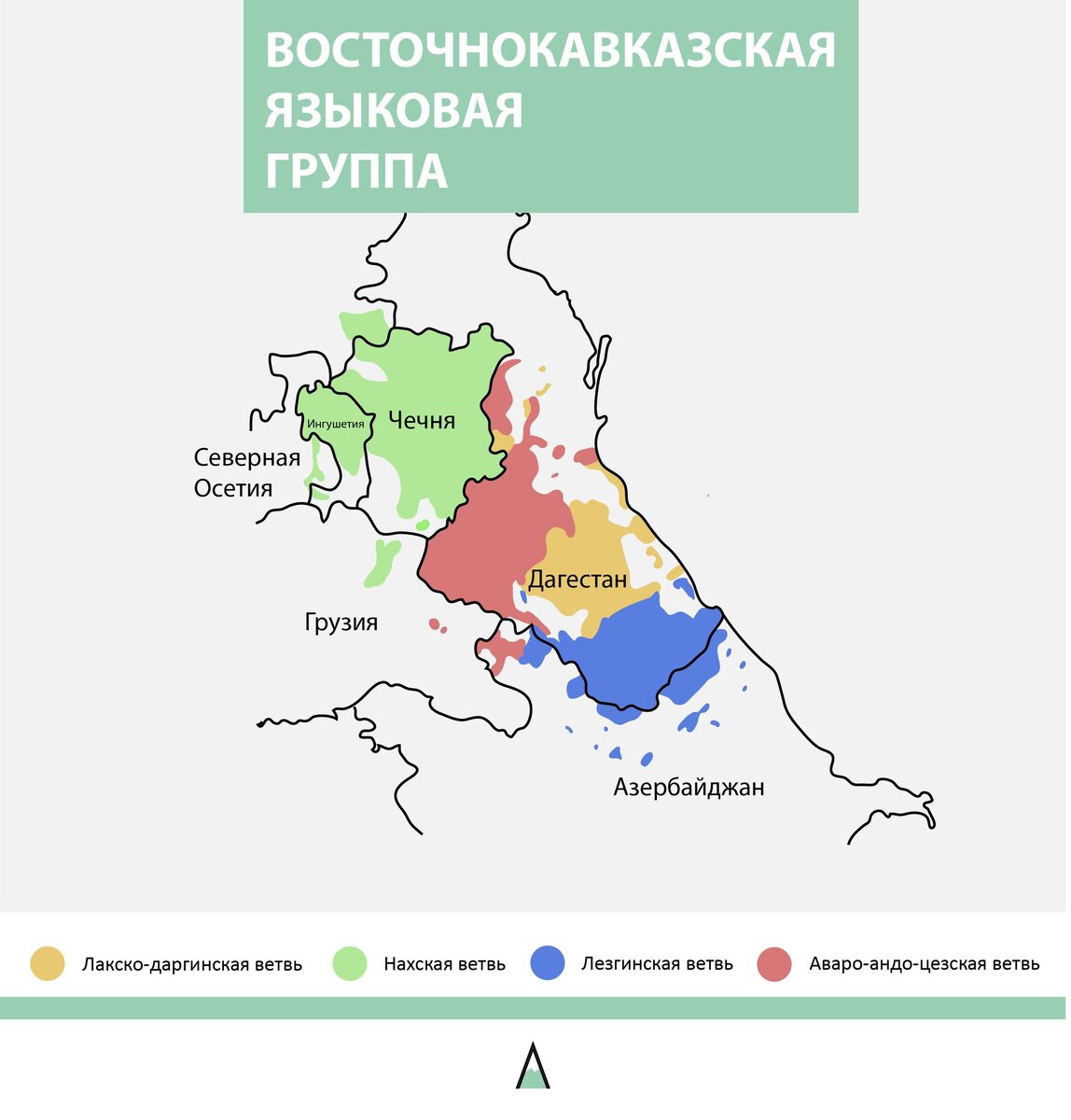 Карта даргинских районов