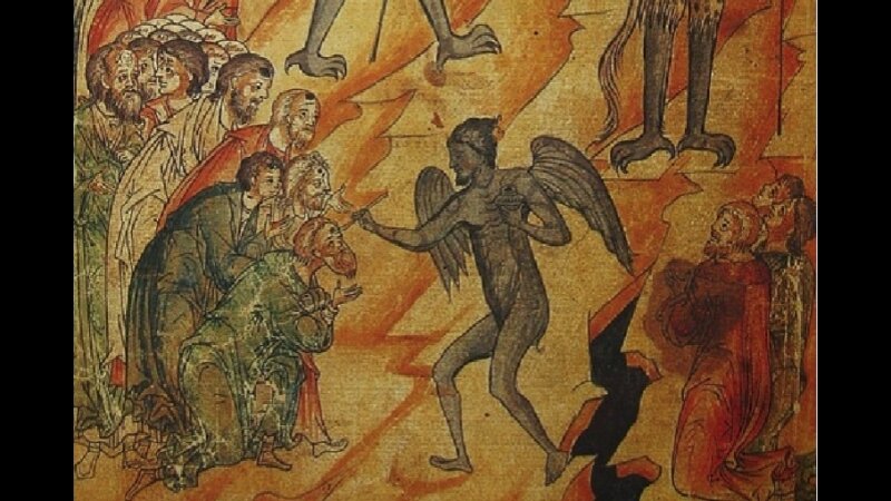 антихрист. антихрист апокалипсис. фреска дьявола. икона печать антихриста. откровение иоанна богослова начертание зверя.