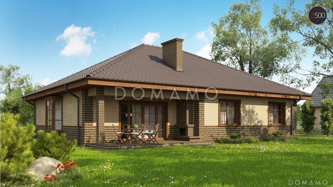 Проект D2064 — вид со стороны террасы 
