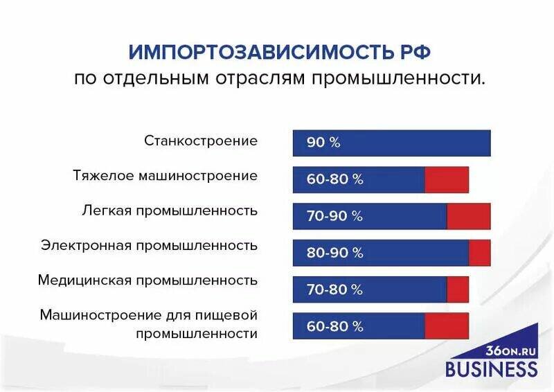 Государственные отрасли. Зависимость от импорта в России по отраслям. Зависимость экономики России от импорта. Импортозависимость России по отраслям. Импортозамещение в России по отраслям.