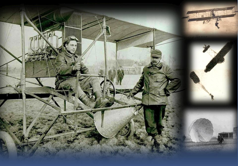 Знаменательная дата в истории авиации — 111 лет назад капитан Альберт Берри совершил первый в мире прыжок с парашютом с самолёта.