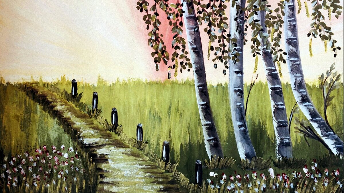 Рисую каждый день. Интуитивное рисование. Автор — Ирина Ковалькова. Лист А3, гуашь