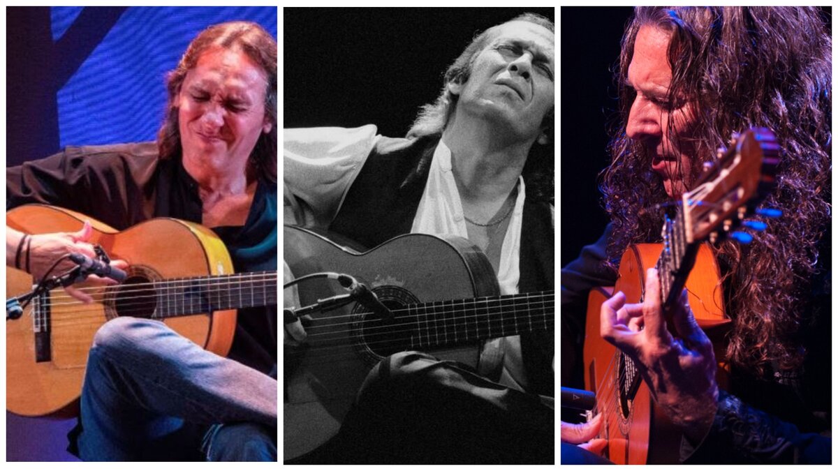 Слева Висенто Амиго, в центре Пако де Лусиа, Справа Томатито