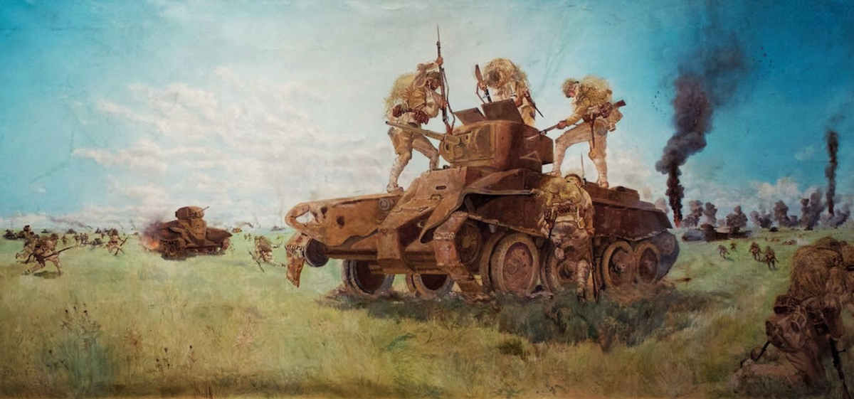 Изображение боев на Халхин-Голе