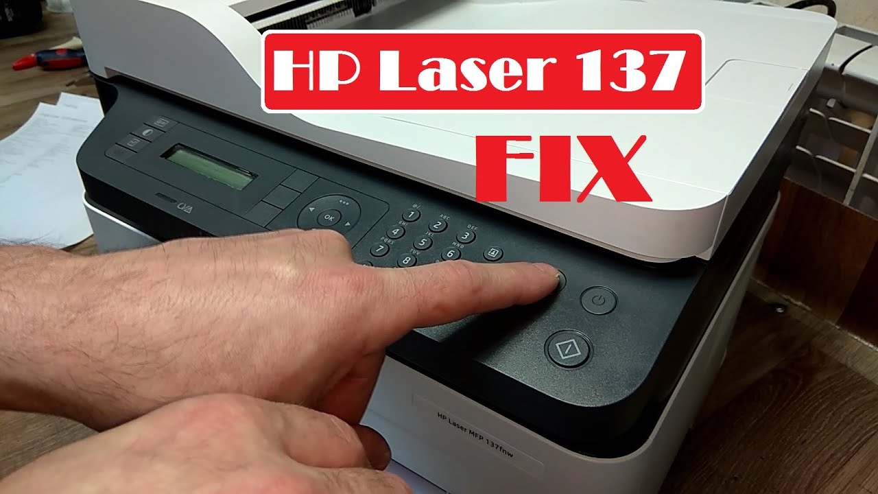 Прошивка HP Laser MFP 137fnw для работы без чипа картриджа. Видео.  Инструкция