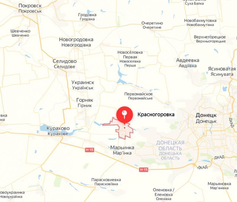 Карта украины марьинка донецкая область