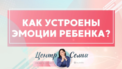 Как устроены эмоции вашего ребенка и как на них реагировать? Отвечает Елизавета Коробко