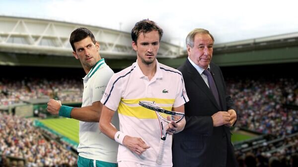    Новак Джокович / Даниил Медведев / Шамиль Тарпищев© Иллюстрация РИА Новости . РИА Новости / Tennis Australia / Илья Питалев