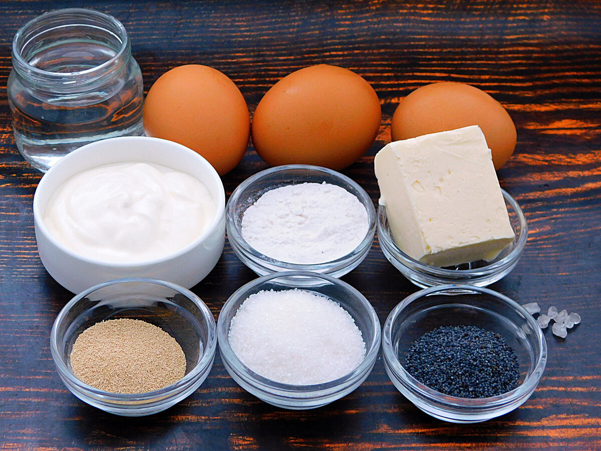 Ингредиенты для приготовления хлеба «Хала»