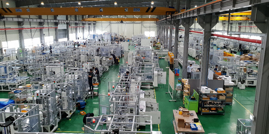 Линия по сборке электрических компрессоров, разработанная компанией YOUNG IL ENGINEERING [YOUNG IL ENGINEERING]