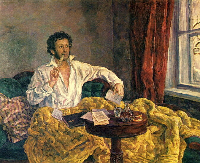 Петр Кончаловский. «Пушкин в Михайловском», 1940 год © Public domain