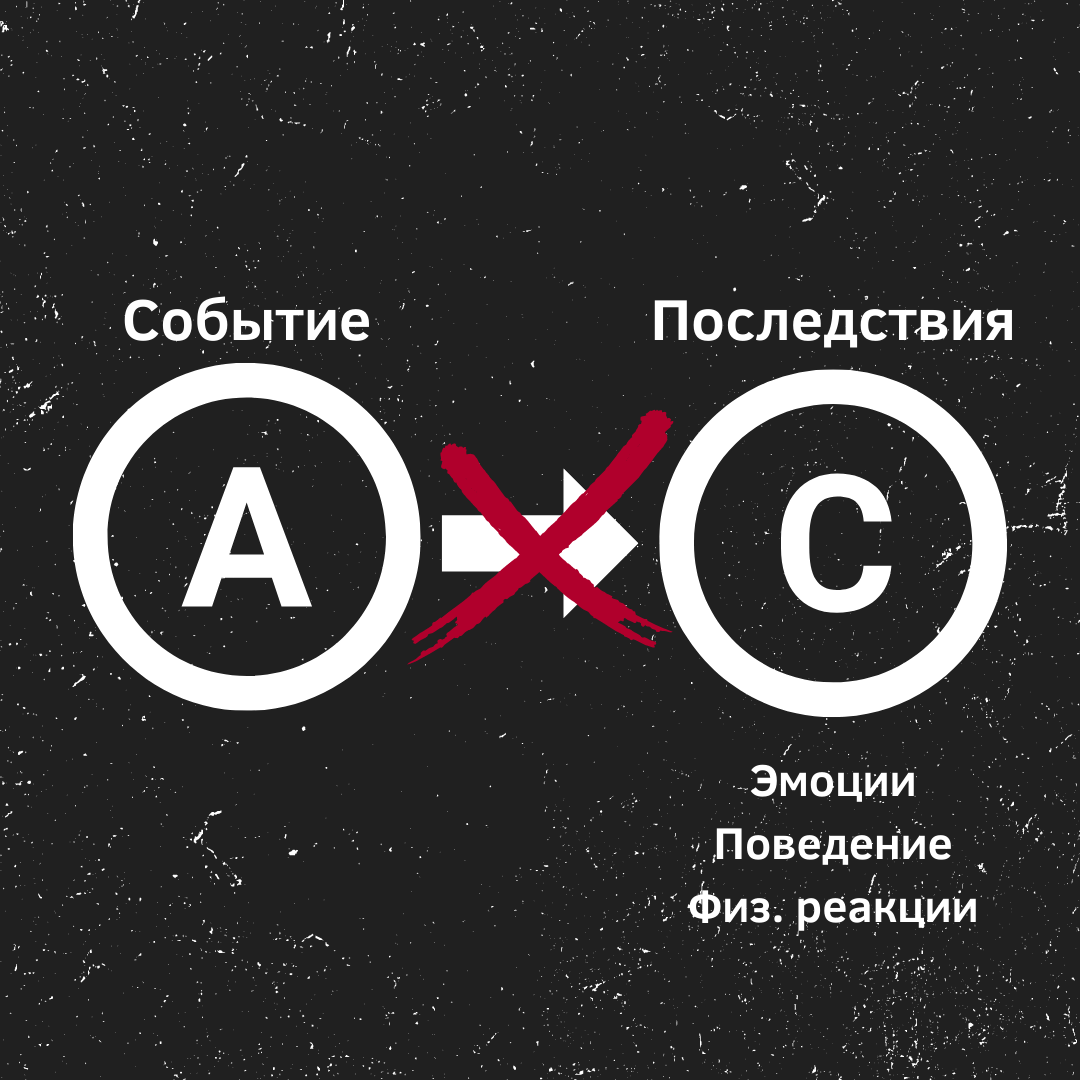 События сами по себе не могут вызывать в нас те или иные эмоции, поведение или физиологические реакции 